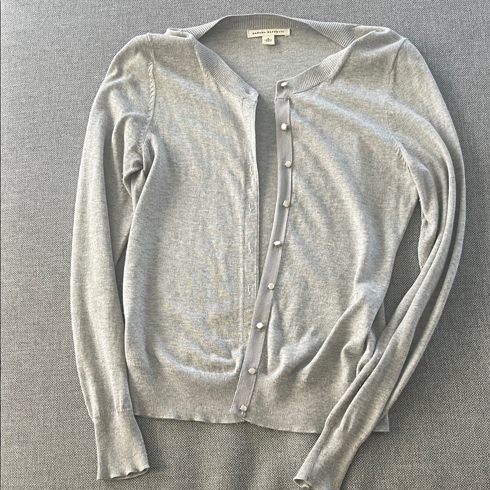 Banana Republic Light Gray Women's Cardigan